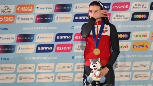 Kaja Ziomek-Nogal nie kryła wzruszenia na najwyższym stopniu podium ME po wyścigu na 500 metrów