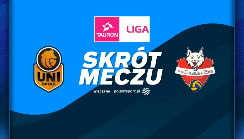 UNI Opole - Developres Rzeszów. Skrót meczu. WIDEO
