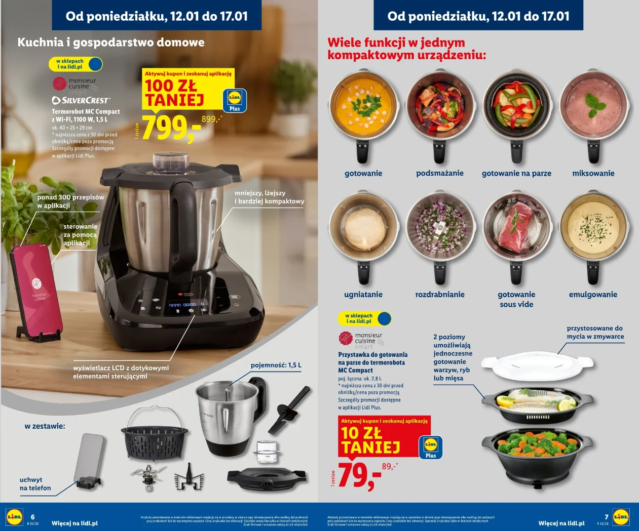 Termorobot SilverCrest MC Compact w promocji Lidl – oferta „Kuchnia i gospodarstwo domowe” od 12 stycznia