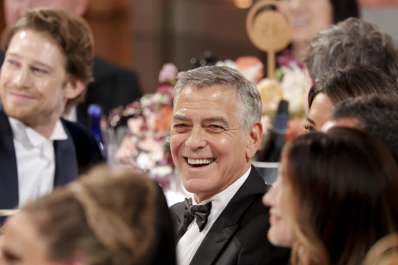 George Clooney podczas gali rozdania Złotych Globów w 2026 roku