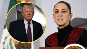 Prezydent USA Donald Trump i prezydent Meksyku Claudia Sheinbaum