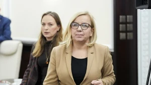 Druga tura wyborów przewodniczącego Polski 2050 unieważniona. Na zdj. obie kandydatki, na pierwszym planie Paulina Hennig-Kloska, z tyłu - Katarzyna Pełczyńska-Nałęcz