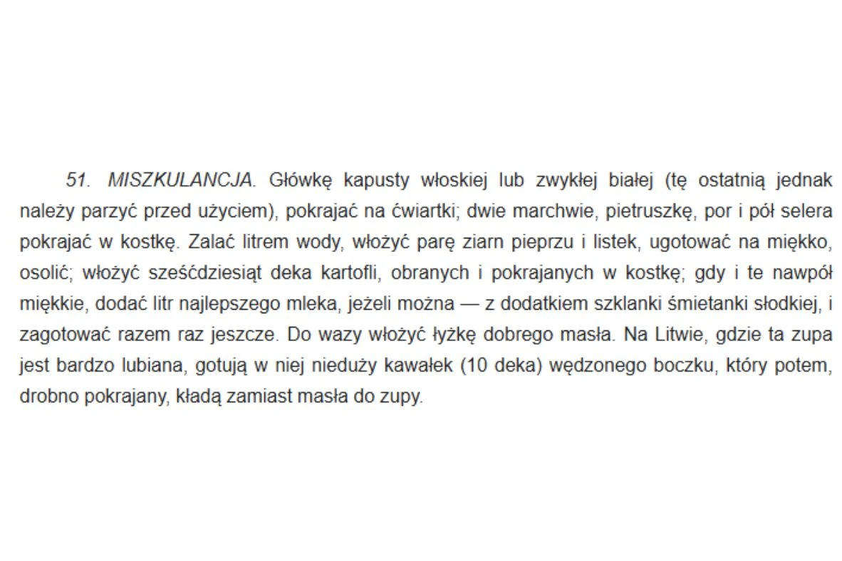 Przepis na mikszulancję Elżbieta Kiewnarska zamieściła w kilku swoich publikacjach