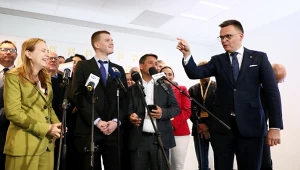 Szymon Hołownia z politykami Polski 2050