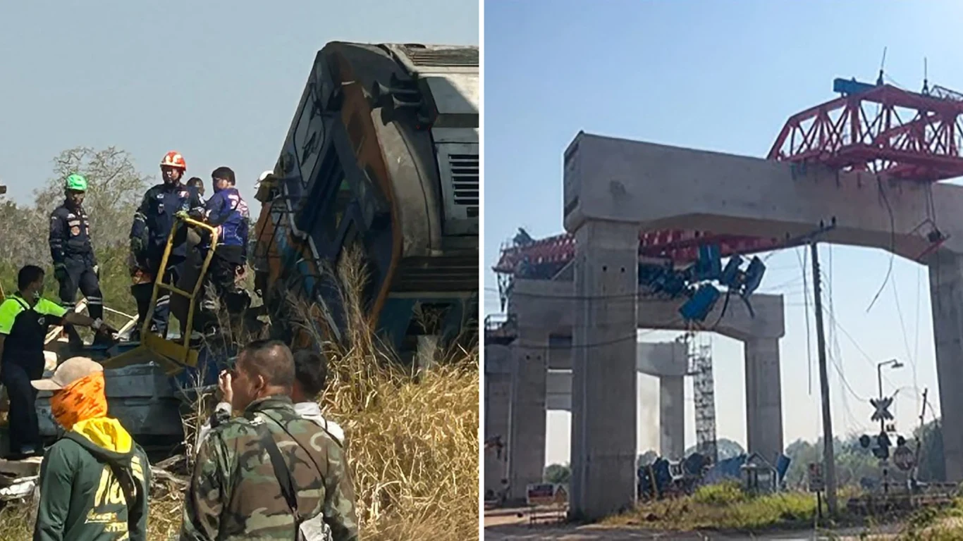 Katastrofa kolejowa w Tajlandii Katastrofa kolejowa w Tajlandii