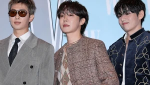 RM, J-Hope i V z zespołu BTS