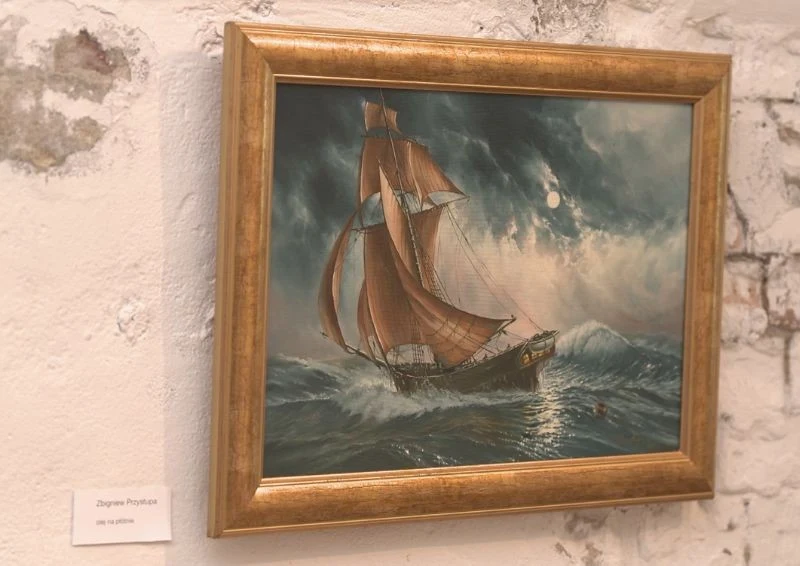 Jeden z obrazów pana Zbigniewa, które został pokazany na wystawie