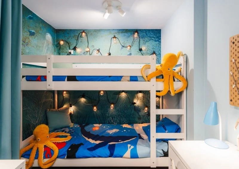 Pokój chłopców nawiązuje do ich pasji