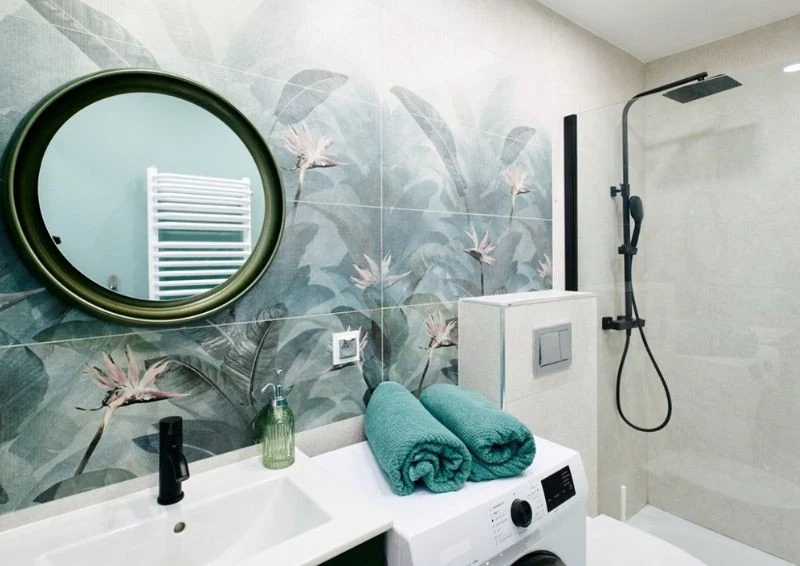 Najwięcej miejsca zajmuje w niej nowy prysznic