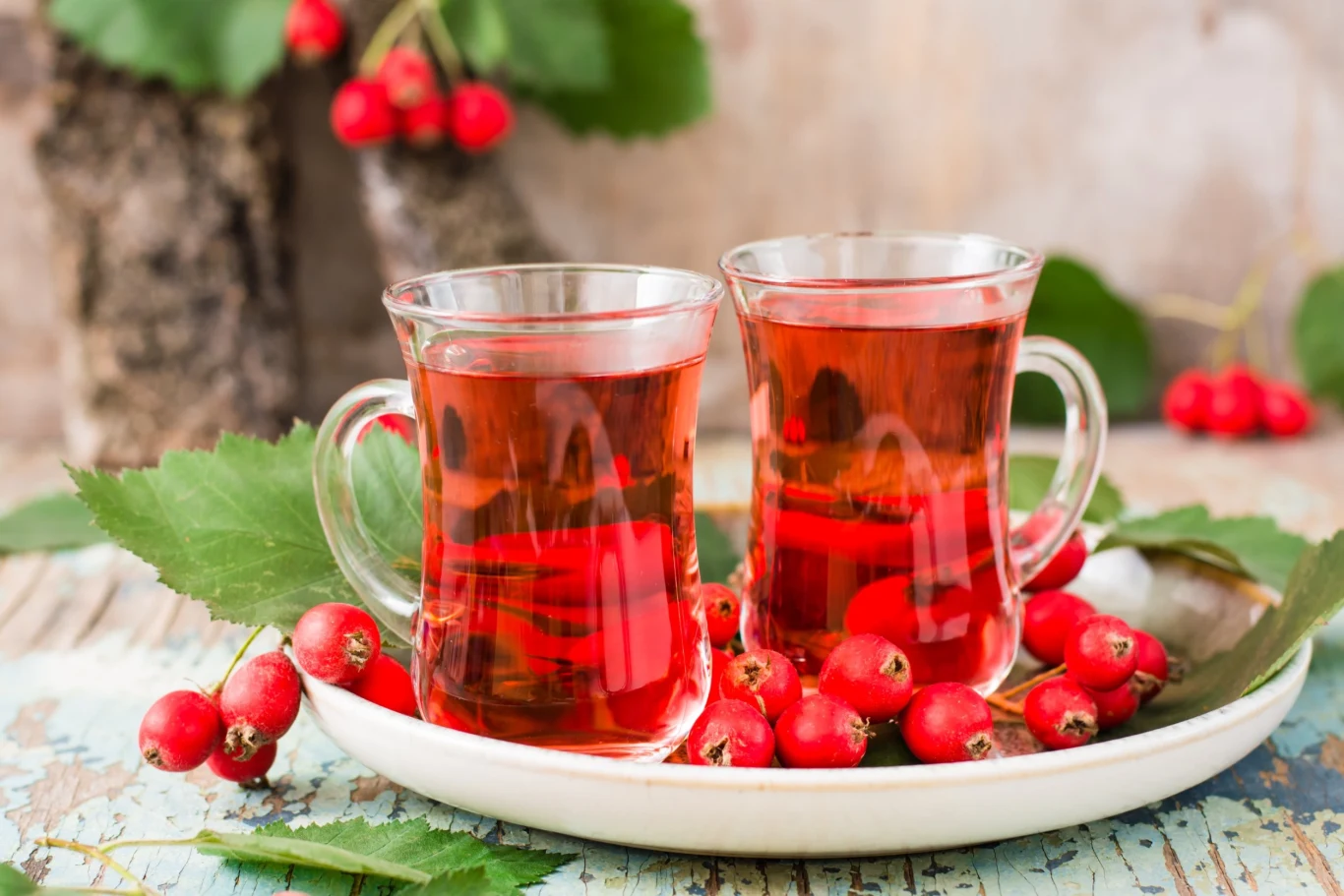 Herbata z głogu ma zastosowanie w domowej terapii przeziębienia, grypy i stanów zapalnych