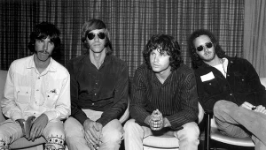 The Doors w 1968 r. - od lewej: John Densmore, Ray Manzarek, Jim Morrison i Robby Krieger