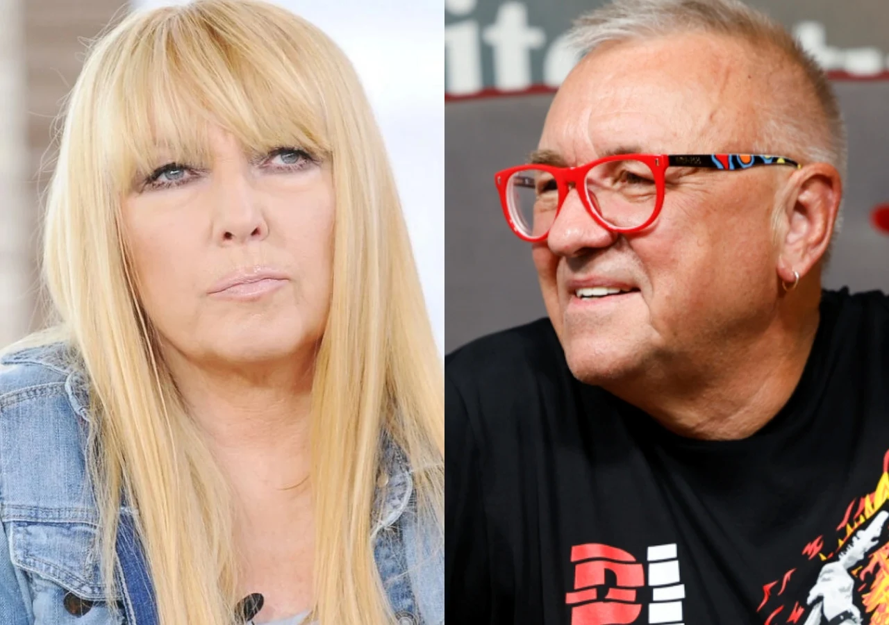Maryla Rodowicz, Jerzy Owsiak Dwie osoby, kobieta z długimi blond włosami w dżinsowej kurtce i mężczyzna z krótkimi jasnymi włosami, okularami w czerwonych oprawkach oraz koszulką z nadrukiem, oboje sfotografowani osobno na neutralnym tle.