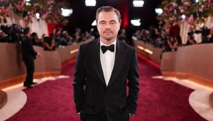 Leonardo DiCaprio podczas rozdania Złotych Globów w 2026 roku
