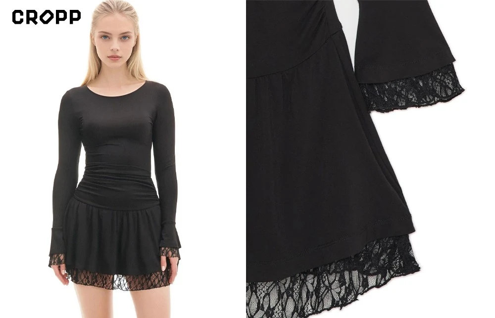 Czarna dopasowana mini Czarna dopasowana mini