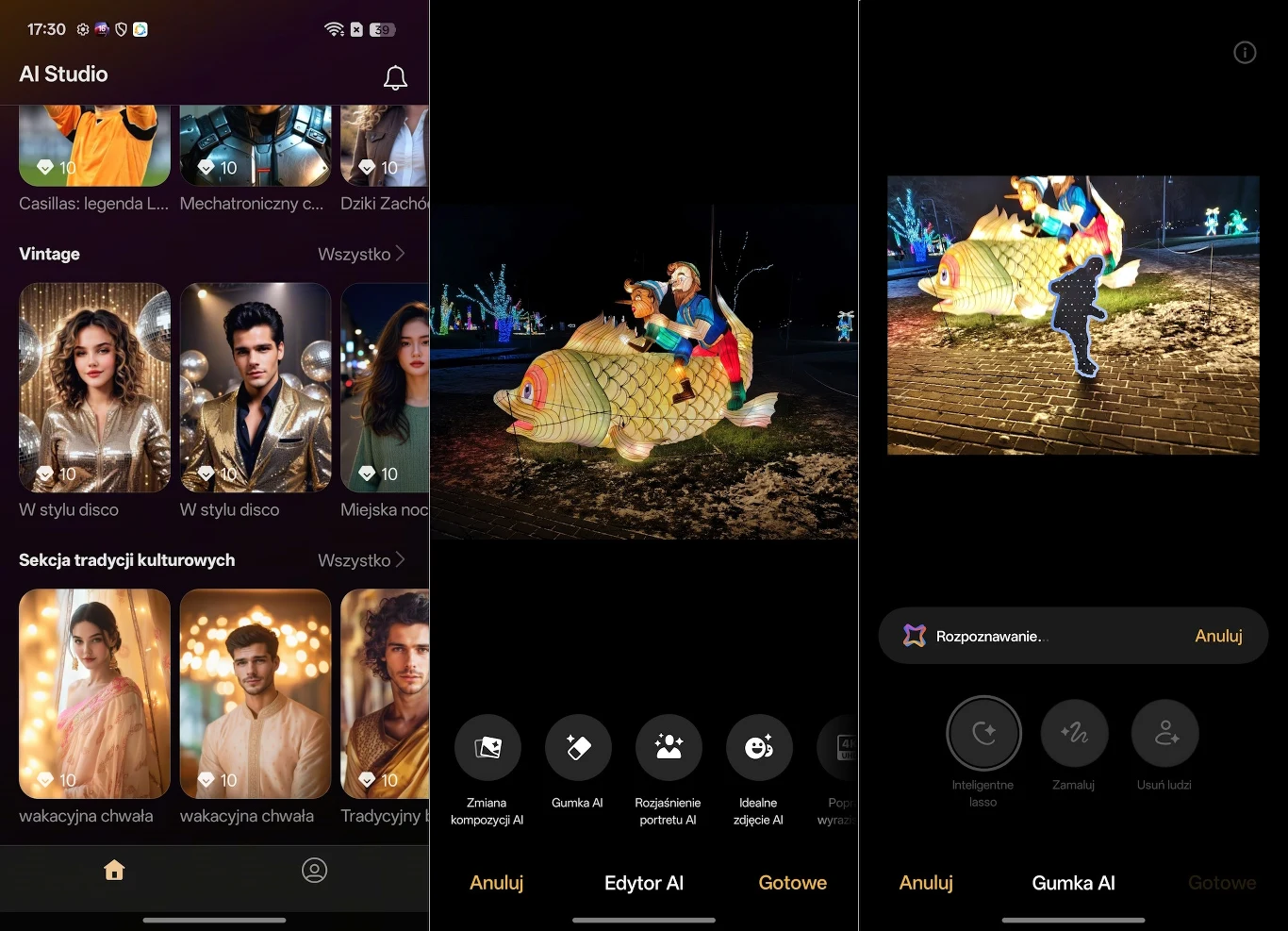 Jako urządzenie dedykowane osobom kreatywnym, oferuje szereg funkcji opartych na najnowszych modelach AI