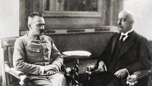 Gabriel Narutowicz w rozmowie z Józefem Piłsudskim (1922) 