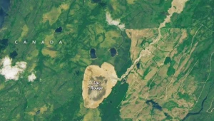 Lac Rouge po opróżnieniu