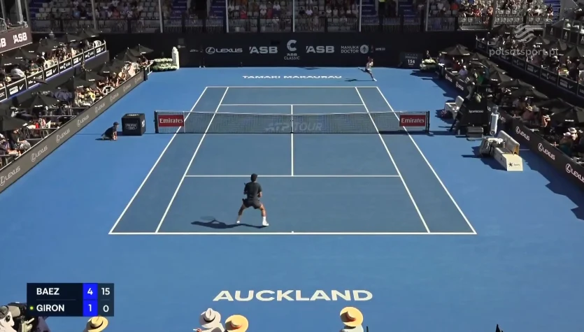 Sebastian Baez - Marcos Giron. Skrót meczu. WIDEO