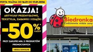 W Biedronce od rana tłumy! Ruszyła dwudniowa akcja –50%, która szybko skończy się pustymi półkami