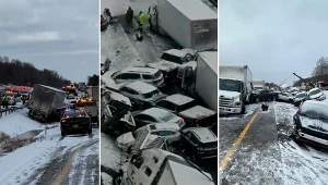 Karambol na kilkadziesiąt pojazdów. Meteorolog wskazał "winnego"