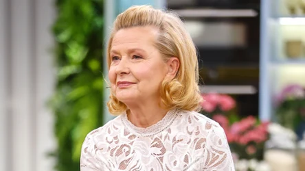 Barbara Bursztynowicz w studiu "halo tu polsat"