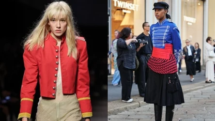 Nowoczesne stylizacje z kurtką napoleonką. Fot. Edward Berthelot, Richard Bord