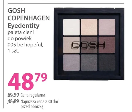 Палітра тіней для повік Gosh