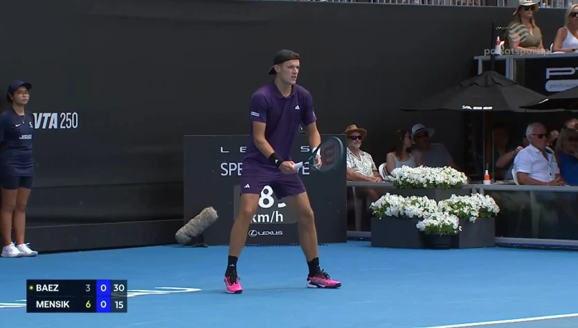 Jakub Mensik - Sebastian Baez. Skrót meczu. WIDEO