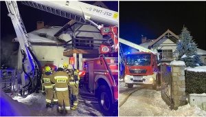 Pożar w rodzinnym domu dziecka. Jedno z dzieci wymagało hospitalizacji