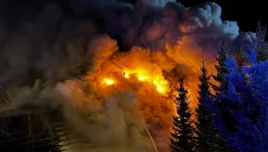 Targanice. Pożar na weselu. W lokalu wybuchł ogień. Pilna ewakuacja