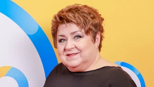 Krystyna Abramczyk-Puzio w studiu "halo tu polsat"