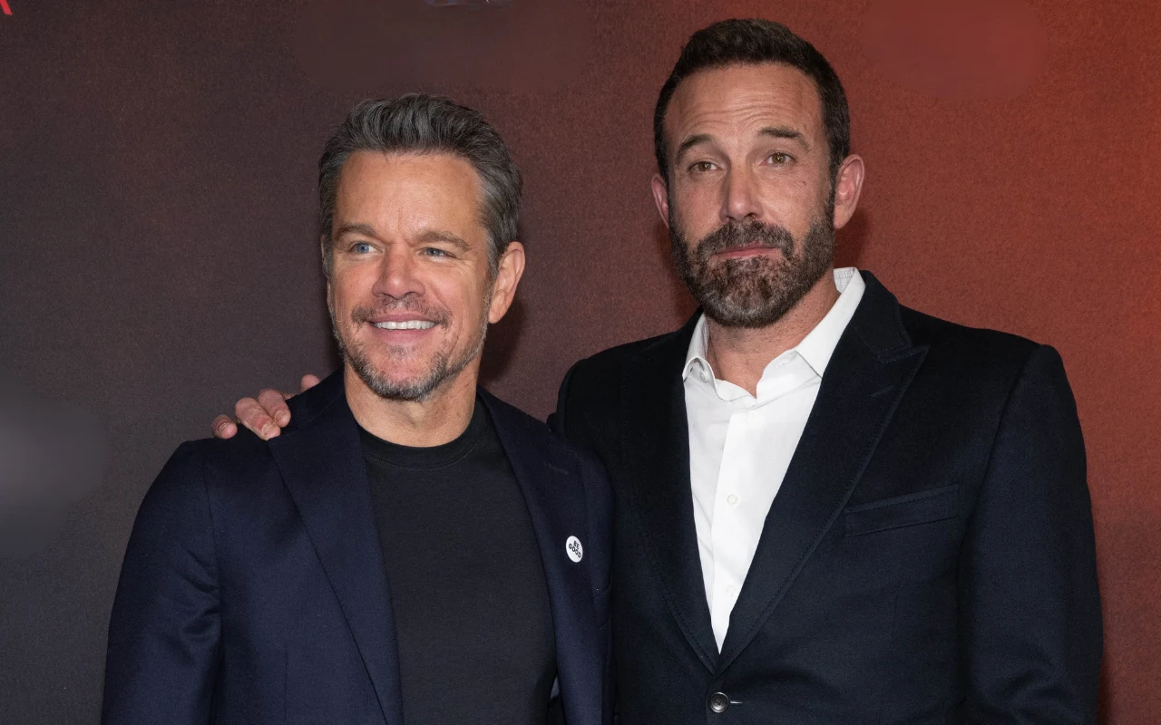 Matt Damon i Ben Affleck na premierze "Łupu" 13 stycznia 2026 roku