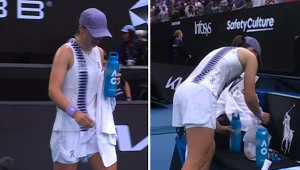 Iga Świątek podczas meczu z Yue Yuan na Australian Open