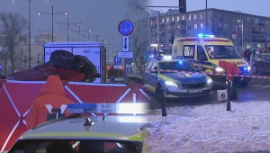 Warszawa. Wypadek na skrzyżowaniu ulic Grochowskiej i Zamienieckiej