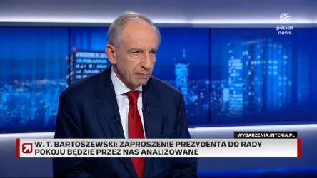"Gość Wydarzeń". Bartoszewski o liście Trumpa w sprawie Grenlandii: Nie będę tego komentował