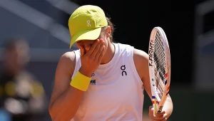 Iga Świątek podczas starcia z Coco Gauff w Madrycie