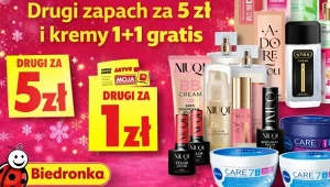 Kosmetyczny szał w Biedronce: perfumy za 5 zł, makijaż za 1 zł i kremy 1+1 gratis 