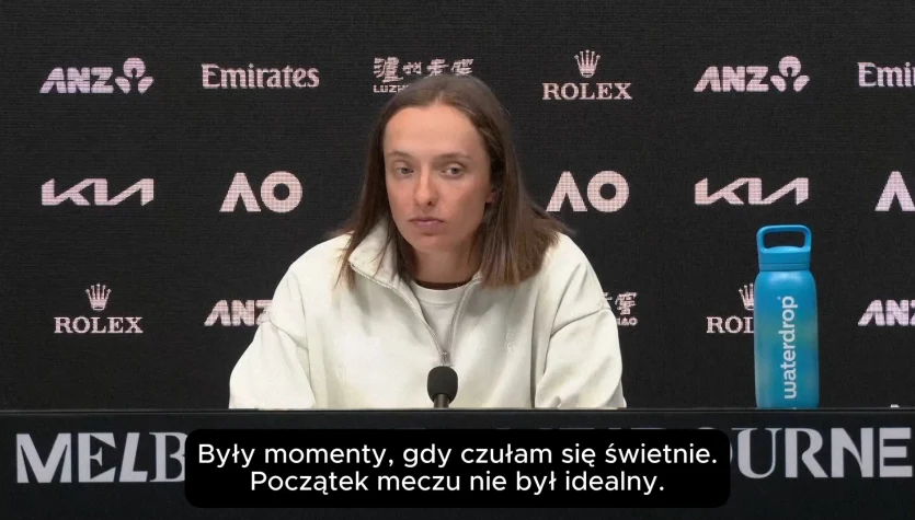 Iga Świątek: „Na początku turnieju nigdy nic nie wiadomo” WIDEO