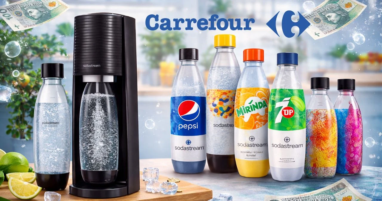 Fani gazowanej wody zachwyceni! SodaStream w Carrefourze taniej niż zwykle Fani gazowanej wody zachwyceni! SodaStream w Carrefourze taniej niż zwykle