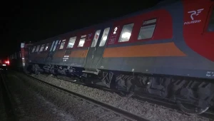 Wykolejony pociąg Polregio koło Krakowa