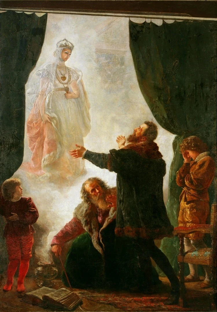 "Pan Twardowski wzywa ducha Barbary Radziwiłłówny"