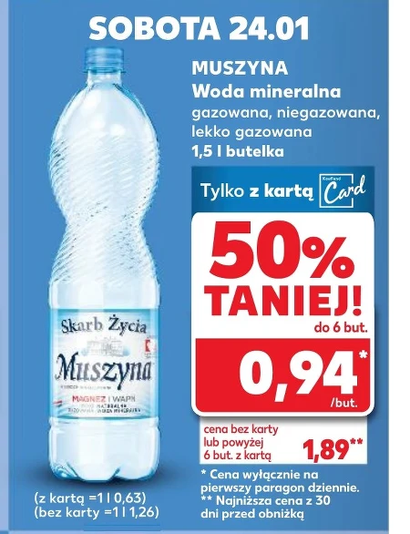 Негазована вода Muszyna
