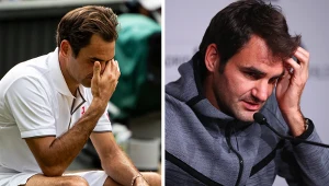 Roger Federer na Wimbledonie w 2019 r. i w Madrycie w 2016 r.