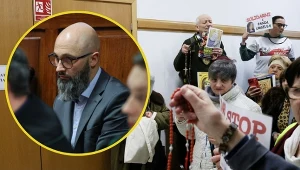 Przed salą rozpraw zebrała się grupa wspierająca ks. Olszewskiego