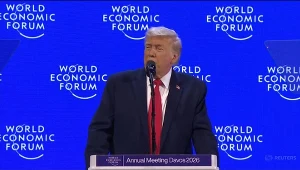 "Przyjechałem ze świetnymi nowinami". Trump przyleciał do Davos