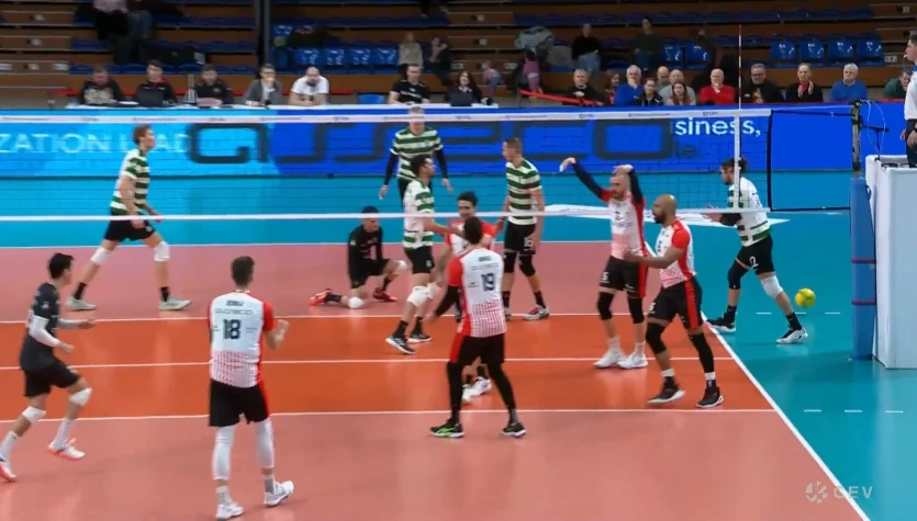 Yacine Louati - najlepsze akcje MVP meczu Asseco Resovia - Sporting Lizbona. WIDEO