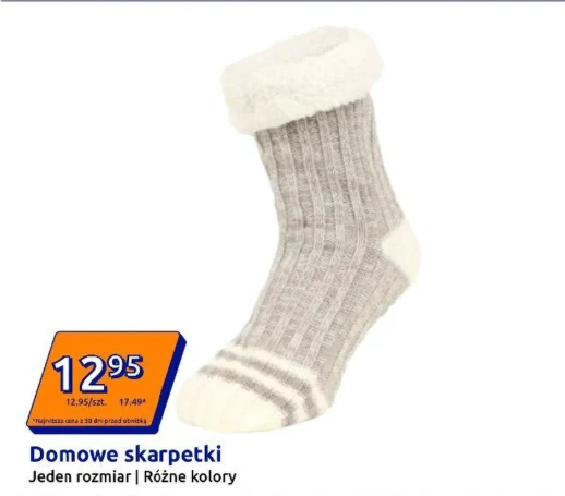 Domowe skarpetki różne kolory w Action Domowe skarpetki różne kolory w Action