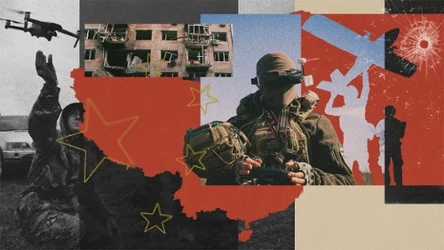 Drony są najważniejszą bronią podczas wojny w Ukrainie. Grafika: Aleksandra Włodarczyk