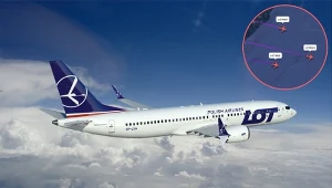 Niezwykły spektakl nad Atlantykiem. Trzy samoloty LOT obok siebie