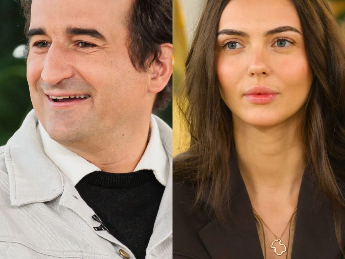 Misiek Koterski, Marcela Leszczak Dwa portrety, mężczyzna w jasnej kurtce z lekkim uśmiechem oraz kobieta o długich ciemnych włosach w eleganckim stroju z naszyjnikiem, oboje patrzący w różne strony.